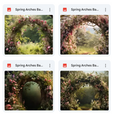 Spring Arches Background Bundle