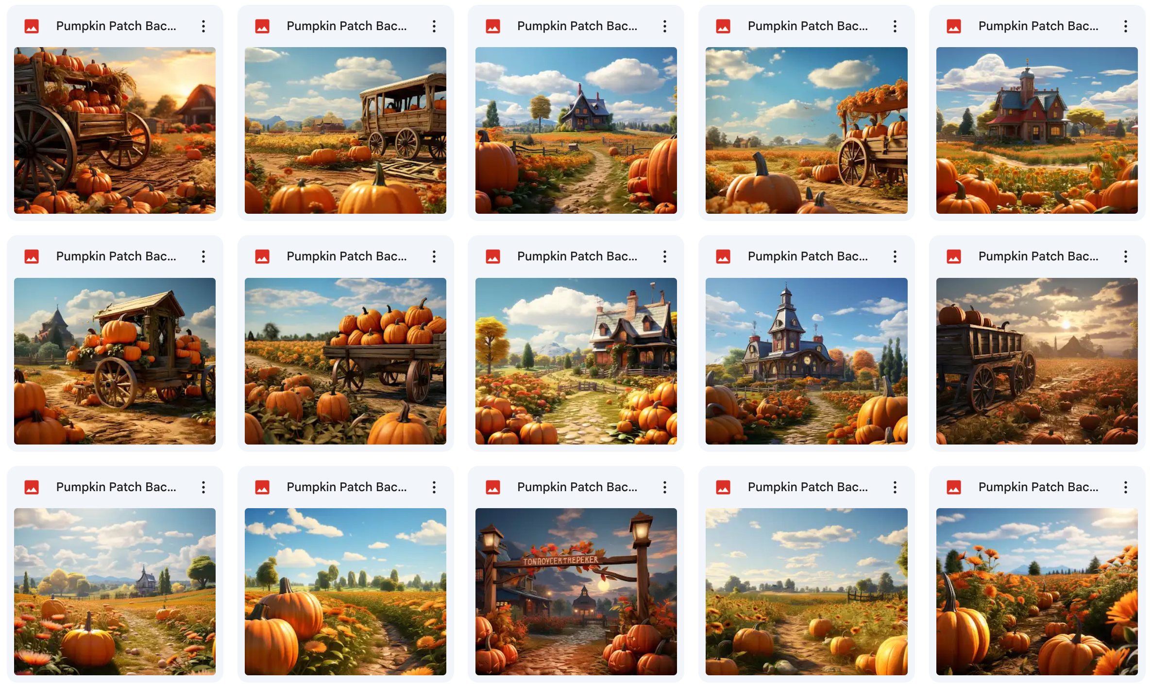 Ultimate Pumpkin Patch Background Bundle - Meg Bitton Productions