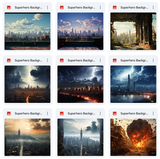 Ultimate Super Hero Background Bundle
