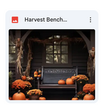 Harvest Bench Background Bundle