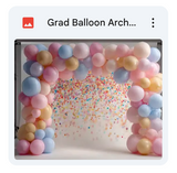 Grad Balloon Arch Background Bundle