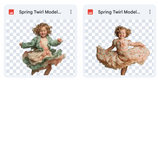 Magical Spring Twirl Model Overlays