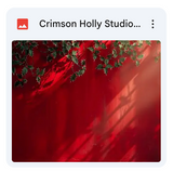 Crimson Holly Studio Background Bundle