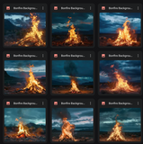 Ultimate Bonfire Background Bundle