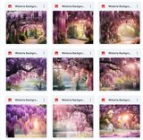 Ultimate Wisteria Background Bundle