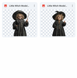Magical Little Witch Model Overlays