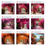 Ultimate Tropical Bougainvillea Paths Background Bundle