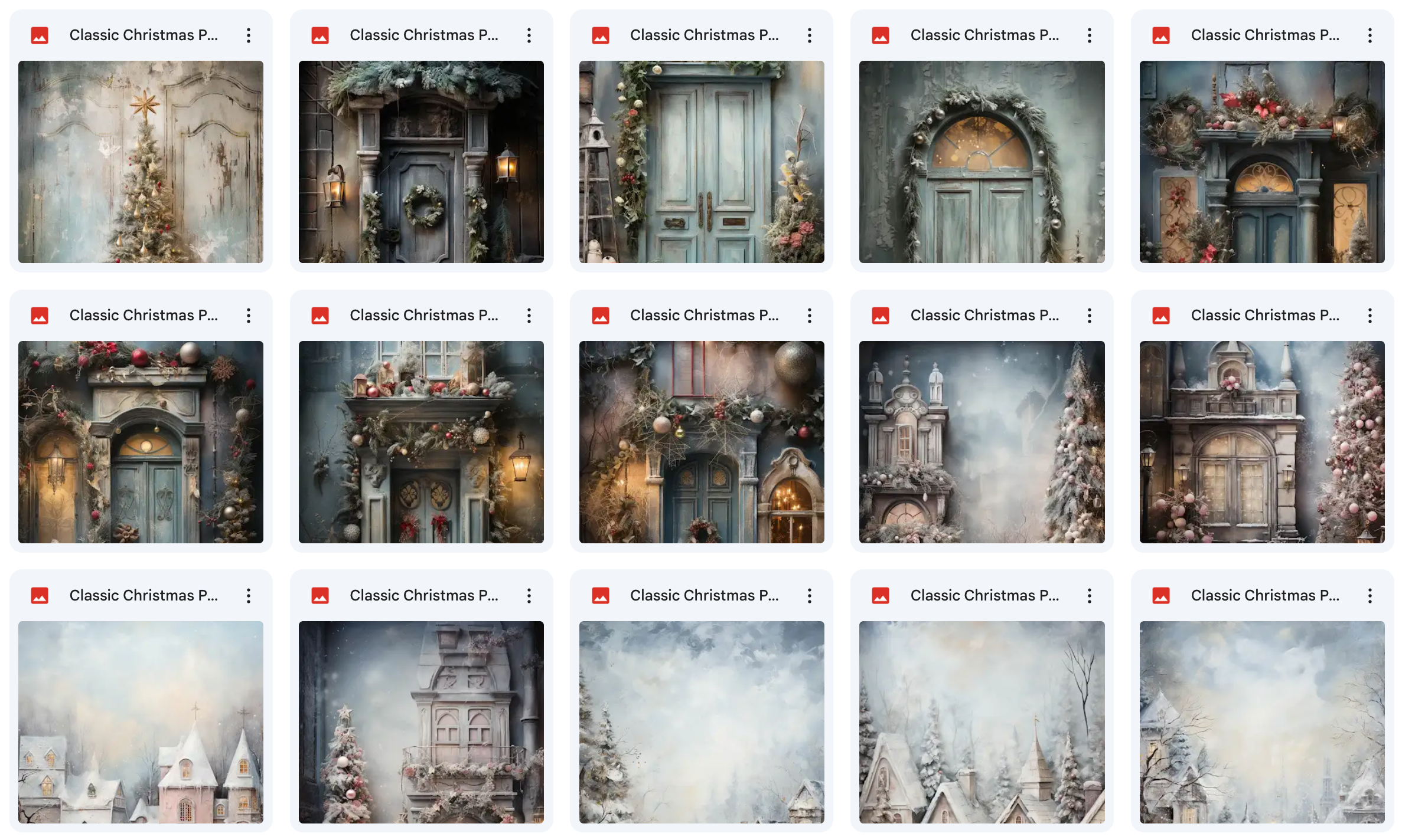 Ultimate Classic Christmas Portrait Background Bundle - Meg Bitton Productions