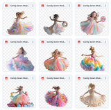 Ultimate Candy Gown Model Overlay Bundle