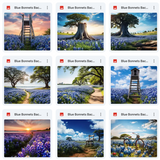 Ultimate Blue Bonnets Background Bundle