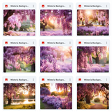 Ultimate Wisteria Background Bundle