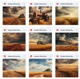 Ultimate Golden Wheat Background Bundle