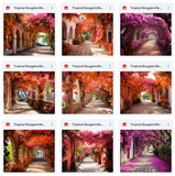 Ultimate Tropical Bougainvillea Paths Background Bundle