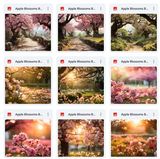 Ultimate Apple Blossoms Background Bundle
