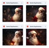 Santa Daydreamer Background Bundle