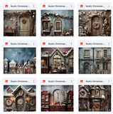 Ultimate Rustic Christmas Studio Background Bundle