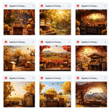 Ultimate Apples & Honey Background Bundle