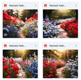 Ultimate Patriotic Path Background Bundle