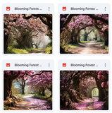 Ultimate Blooming Forest Background Bundle