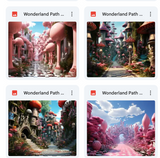 Ultimate Wonderland Path Background Bundle