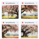 Ultimate Spring Willows Background Bundle