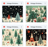 Ultimate Vintage Christmas Wrapping Paper Texture Bundle
