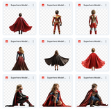 Super Hero Background & Subject Asset Pack