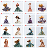 Claymation Kids Series: Couture Girls Asset Pack
