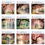 Ultimate Spring Willows Background Bundle