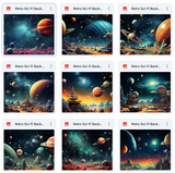 Ultimate Retro Sci-Fi Background Bundle