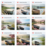 Ultimate Spring Canoe Background Bundle