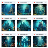 Ultimate Underwater World Background Bundle