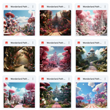 Ultimate Wonderland Path Background Bundle