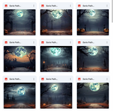 Ultimate Eerie Path Background Bundle
