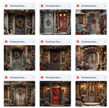 Ultimate Christmas Door Background Bundle