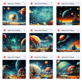 Ultimate Retro Sci-Fi Background Bundle