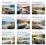 Ultimate Spring Canoe Background Bundle