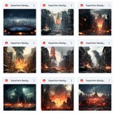 Super Hero Background & Subject Asset Pack