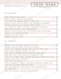 Modern Wedding Forms Templates Bundle