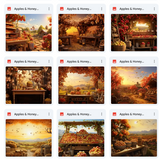 Ultimate Apples & Honey Background Bundle