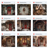 Ultimate Christmas Door Background Bundle