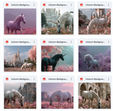 Ultimate Unicorn Background Bundle