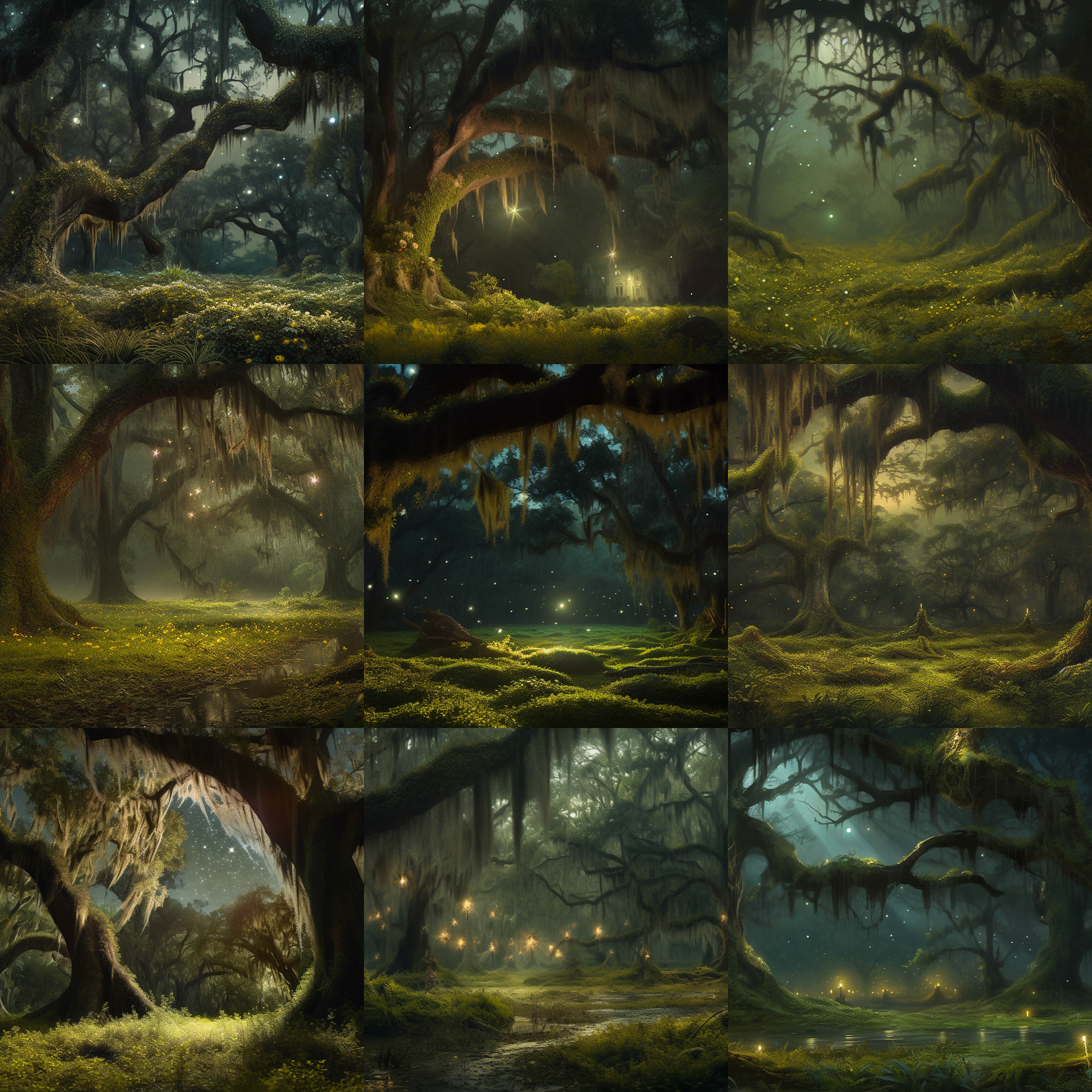 Night in the South Digital Background Bundle - Meg Bitton Productions