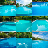 Summer Pool Digital Background Bundle - Meg Bitton Productions