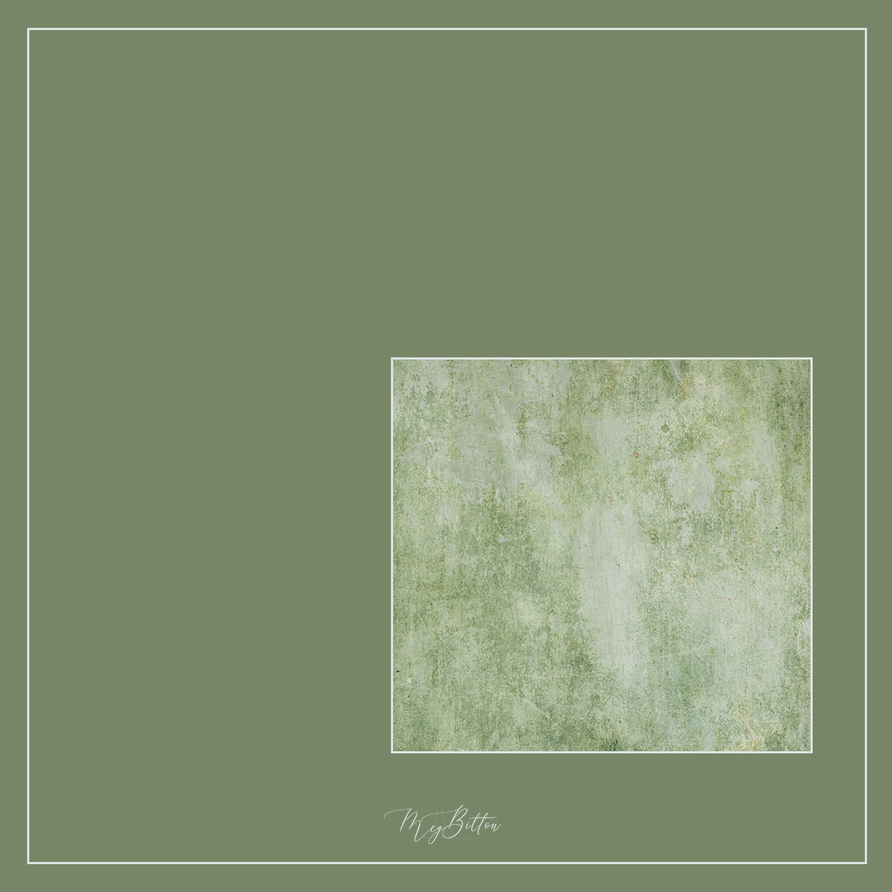Magical Single Texture - Retro Greens - Meg Bitton Productions