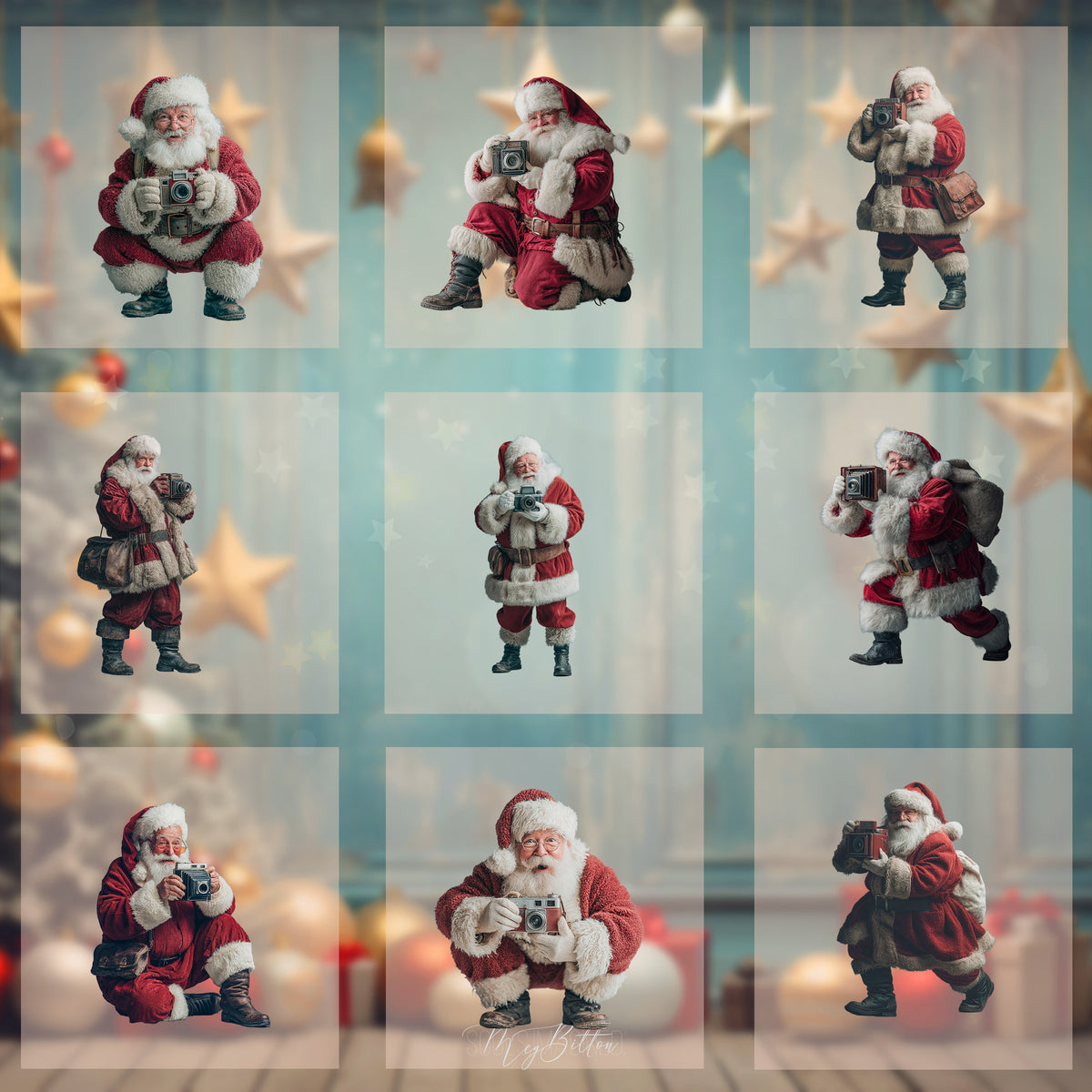 Magical Photo Santa Model Overlays