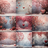 Winter Studio Valentine Background Bundle