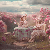 Tea Party Background, Overlays, Subject, & Brushes Asset Pack