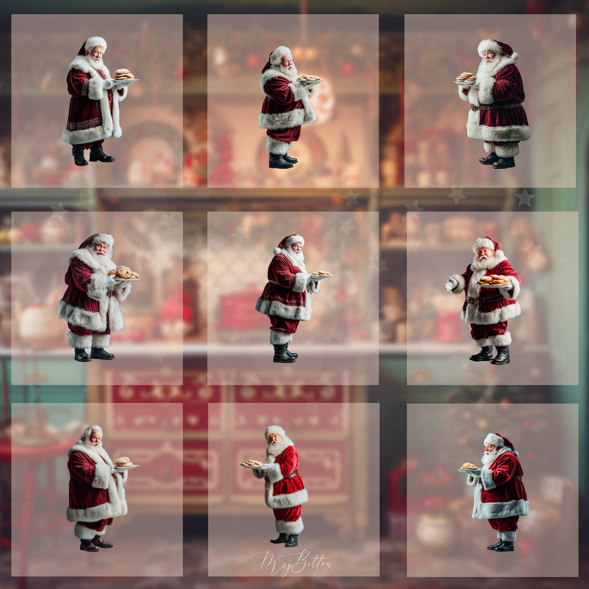 Magical Cookie Santa Model Overlays