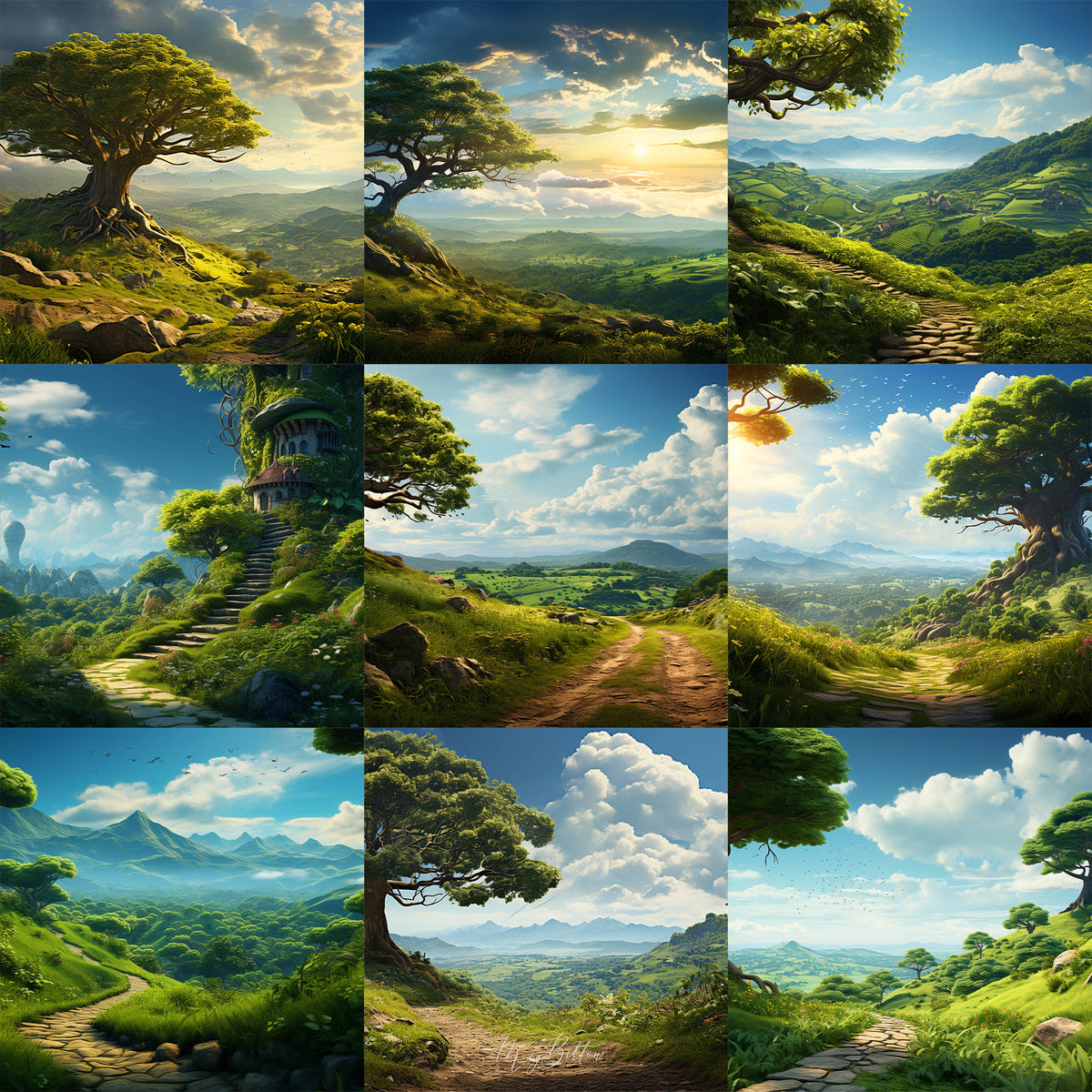 Ultimate Enchanted Valley Background Bundle